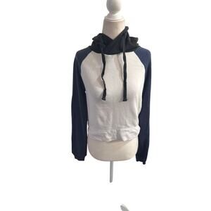 The Lounge Life Two-Toned Cropped Hoodie - Sz XS